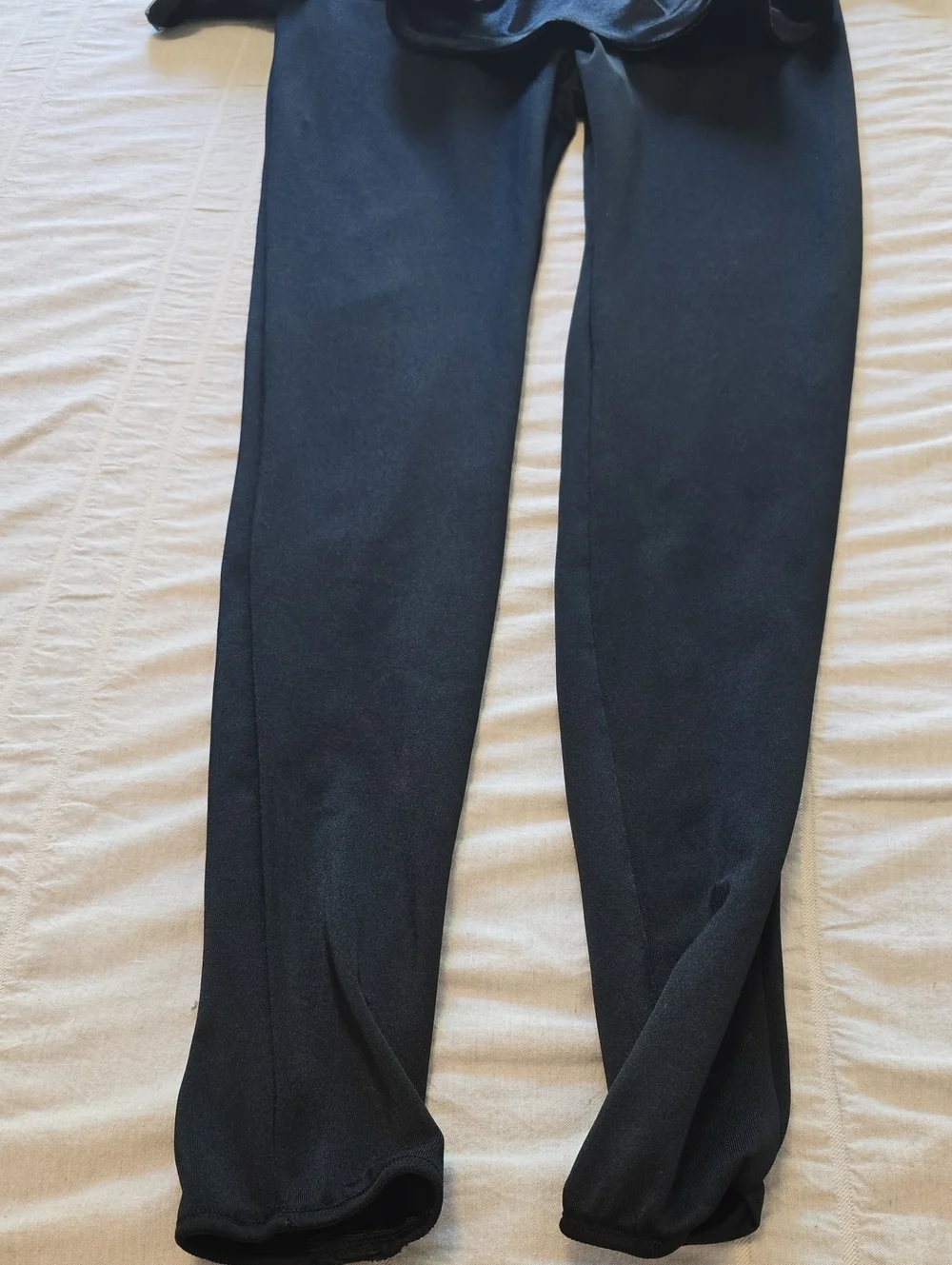 Curtain Call Tan and Black Sequin Catsuit with Peplum - Child Large